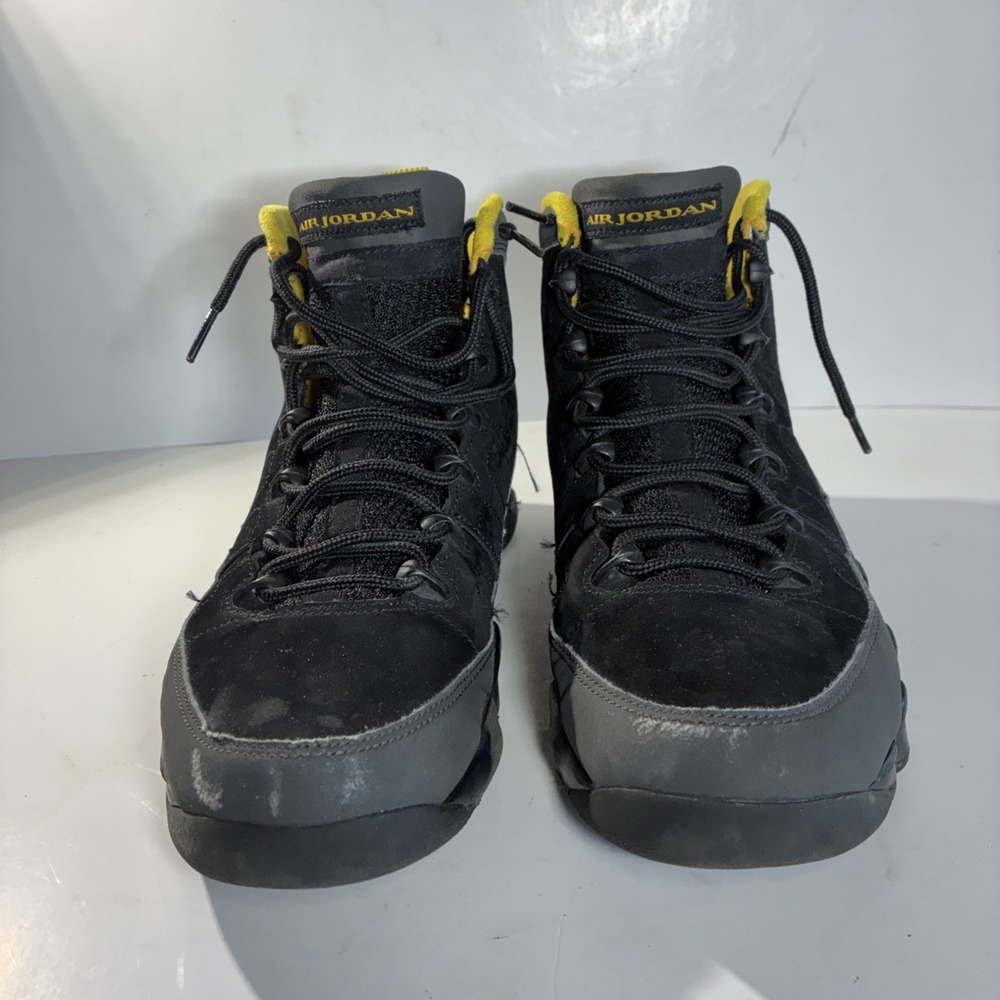 Nike Air Jordan 9 Retro Dark Charcoal Shoes Black Mens Size 9 CT8019-070 - Picture 2 of 11